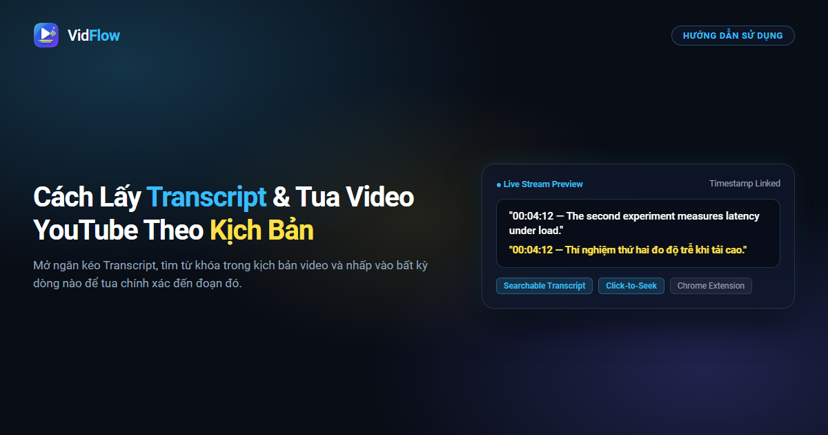 Cách Lấy Transcript Video YouTube